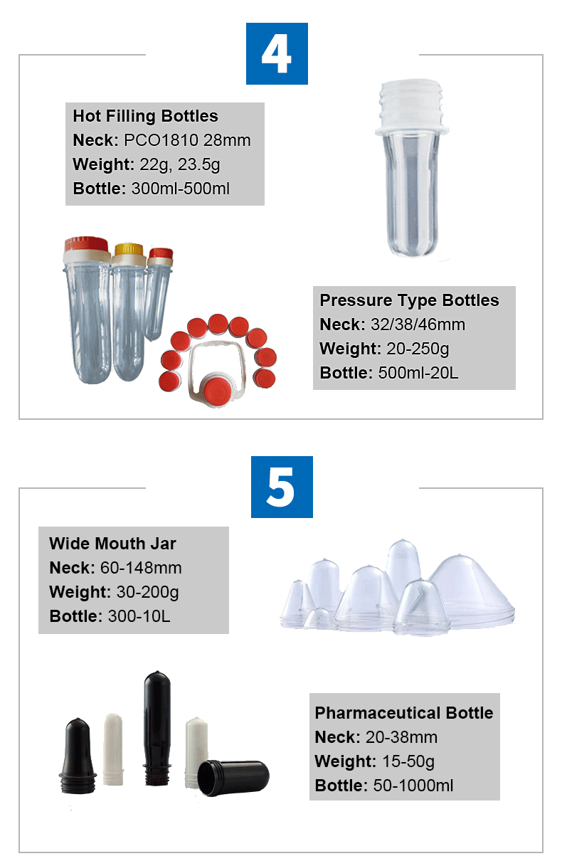 5 Gallon Gram PET Jar Preform Neck for Water 5
